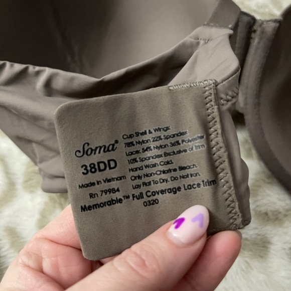 Soma Memorable Full Coverage Lace Trim - Picture 2 of 2